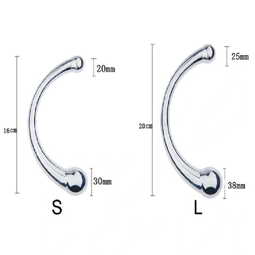 Anal Hooks 5858 Double Stainless Hook Ended Anal Steel Elegant 0810